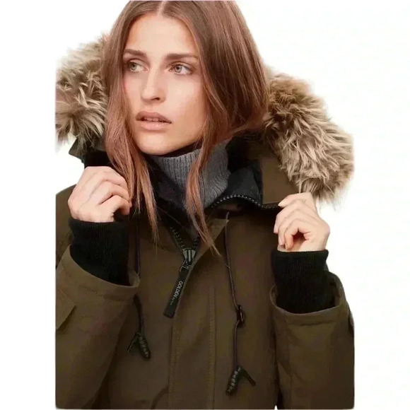 Aritzia TNA Bancroft Parka Winter Jacket Coat Dark Olive  Green Size XXS - Picture 5 of 16
